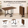 Ausziehbarer Esstisch 120 x 80 cm, klappbar und Produktbild-Vorschau 7