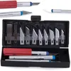 Modelářský nožový set + 13 čepelí - Stříbrná KP39112 Náhled obrázku produktu 15