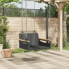 Hängesessel Schwarz 63x62x40 cm Poly Rattan Produktbild-Vorschau 3