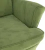 vidaXL Poltrona in velluto verde chiaro Anteprima dell’immagine prodotto 5