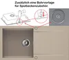 Žulový drez – kuchynský drez – rozmery 100 x 50 cm – béžová Náhľad obrázku produktu 5