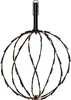 A decorative sphere light with black wireframe and small yellow lights. Produktbild-Vorschau