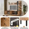 Merax TV Wohnwand Set mit Vitrine und Regal, Mediawand mit Produktbild-Vorschau 5