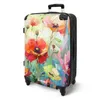 NoBoringSuitcases.com® Großer Koffer - Abstrakte Blumen - Produktbild-Vorschau 2