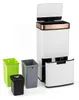 COSTWAY, poubelle de 72 litres avec 4 compartiments, Voir les images du produit 1