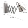 Steinhauer - lampada da parete - Spring - acciaio - metallo Anteprima dell’immagine prodotto 6