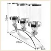 Chandelier Glamour Argent Verre Communion Photophore Grande Voir les images du produit 16