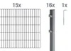 Alberts Doppelstabmatten Zaun, Höhe 140 cm, Länge 30 m, Produktbild-Vorschau 3