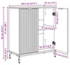 vidaXL Kredens dąb sonoma 69,5 x 33 x 82 cm Materiał Podgląd zdjęcia produktu 8