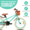 HILAND Ins Star 18 Zoll Kinderfahrrad für Mädchen Jungen 5 Produktbild-Vorschau 2