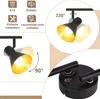 ZMH lampa sufitowa reflektor sufitowy 4 płomienie czarna Podgląd zdjęcia produktu 4