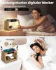 Wireless Ladestation mit Wecker Digital & Nachtlicht，5 in 1 Produktbild-Vorschau 4