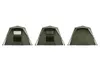 Three green tents are displayed side-by-side against a white background. Anteprima dell’immagine prodotto