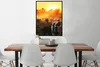 MuchoWow® Gerahmtes Poster Kühe - Sonnenuntergang - Wiese - Produktbild-Vorschau 2