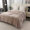 Mikroplüschdecke mit Muster BREEZE, beige Maße: 200 x 220 Produktbild-Vorschau 2