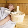 Liebenstein Sauna Eimer 4L mit Kelle finnisches Kiefernholz Produktbild-Vorschau 3