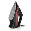 A black and red steam iron on a white background. Produktbild-Vorschau