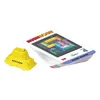 A yellow toy car and a stack of game cards for Rush Hour. Produktbild-Vorschau