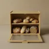 Bambus Brotkasten DOPPIO, 17 x 40 x 31 cm, zwei Regale Produktbild-Vorschau 7