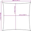 vidaXL Tenda da sole 160 g/m² Crema 3x3 m HDPE Anteprima dell’immagine prodotto 7