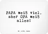 Mr. & Mrs. Panda magnet PAPA weiß viel, aber... - Weiß - Produktbild-Vorschau 1