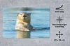 MuchoWow® Mauspad Mousepad Weißer Otter schwimmt 27x18 cm - Produktbild-Vorschau 2