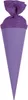 Goldbuch Bastelschultüte mit Filzverschluss 35 cm lila Produktbild-Vorschau 1