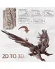 Kouzelné 3D puzzle, HELLSTROM Dragon, Metal, 203 dílků Náhled obrázku produktu 4