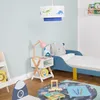 Relaxdays Nachttisch Kinder, offenes Fach, Teddy-Design, Produktbild-Vorschau 2
