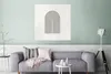 MuchoWow® Poster Kunst - Bogen - Schwarz - Weiß 75x75 cm - Produktbild-Vorschau 5