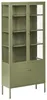BELIANI Vitrine Grün Metall mit 2 Glastüren 180 cm Hoch 5 Produktbild-Vorschau 1