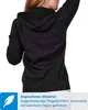 Mivaro Damen Sweatjacke mit Kapuze und Kängurutasche mit Produktbild-Vorschau 3