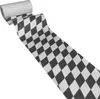 50m x 0,20m JUNOPAX® Papier Tischband Raute schwarz-weiß Produktbild-Vorschau 1
