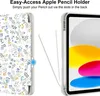 A product image showcasing an iPad case with a floral pattern and an Apple Pencil holder feature. Anteprima dell’immagine prodotto