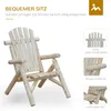 Outsunny Adirondack Gartenstuhl Holzstuhl Hochlehner Produktbild-Vorschau 5