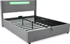 MODFU Hydraulisches bett Boxspringbett 140 x 200 mit Produktbild-Vorschau 9
