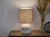 Lampada da tavolo ESNA grigio-marrone 1xE14x40W in tessuto, Anteprima dell’immagine prodotto 3