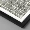 Gerahmtes Poster - Schwarzer Rahmen - Textur Muster Stück - Produktbild-Vorschau 2