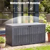 COSTWAY Gartenbox 455L wetterfest, 2in1 Auflagenbox & Produktbild-Vorschau 5