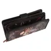 An open wallet with a decorative design and text. Produktbild-Vorschau