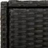 Gartenschrank Schwarz 55x55x111 cm Poly Rattan Produktbild-Vorschau 10
