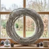 Reisigkranz "White Charme" Ø 45 cm groß, weiß, Tischkranz, Produktbild-Vorschau 3