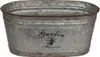 Ovaler Metall Blumentopf Vintage-finish 'Flowers & Garden' Produktbild-Vorschau 1
