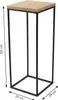 HowHomely Modern Pflanzenständer, Blumenhocker aus Metall Produktbild-Vorschau 3