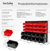 tectake® Wandregal Stapelboxen stabile Wandplatte, 64 x 38 Produktbild-Vorschau 5