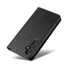 A black flip cover phone case is shown against a white background. Produktbild-Vorschau