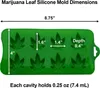 Marihuana Cannabis Hanfblatt Silikonformen für Topf Produktbild-Vorschau 4