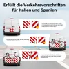 Wiltec 2in1 rot weiße Warntafel Spanien und Italien 50 x 50 Produktbild-Vorschau 6