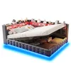 A bed with storage and LED lighting. Produktbild-Vorschau