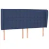 The Living Store Kopfteil mit Ohren Blau 183x23x118/128 cm Produktbild-Vorschau 3